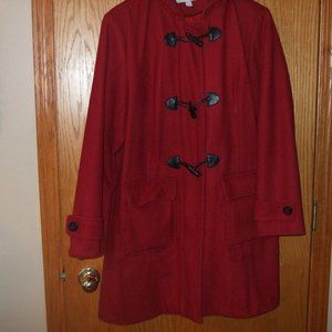 Red car coat